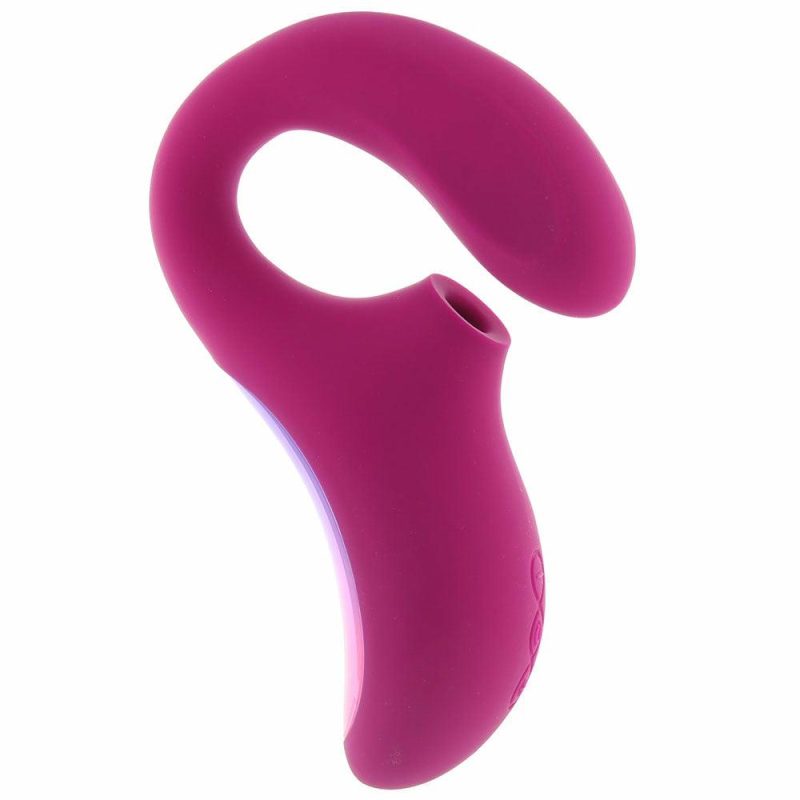 Vibrators | Enigma Dual Action Sonic Massager In Deep Rose Vibrators Lelo