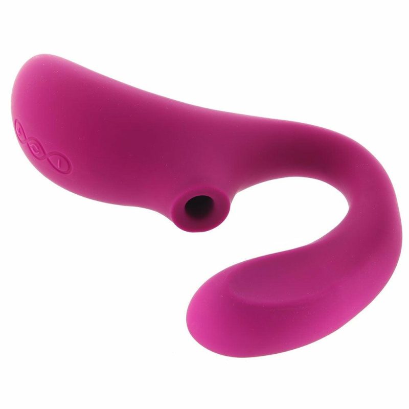 Vibrators | Enigma Dual Action Sonic Massager In Deep Rose Vibrators Lelo