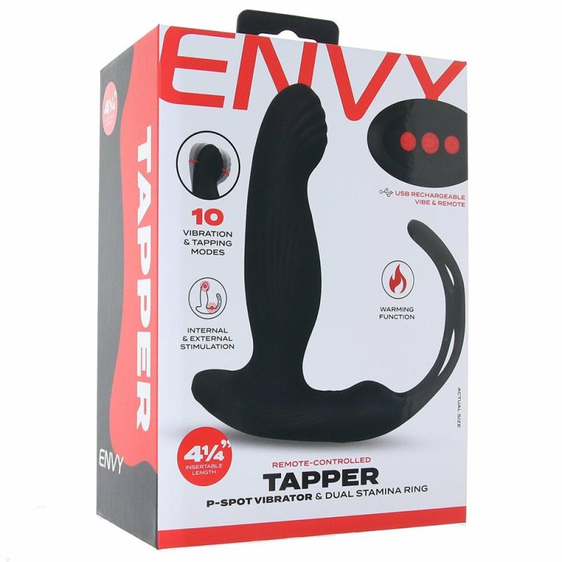 Vibrators | Envy Tapper P-Spot Vibe And Dual Ring Anal Sex Toys Anal Sex Toys