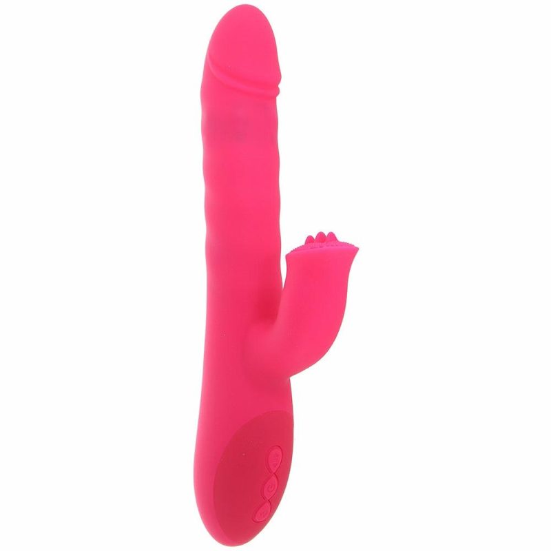 Vibrators | Eve’s Rotating Rabbit Flicker Vibe In Pink Vibrators Evolved Novelties