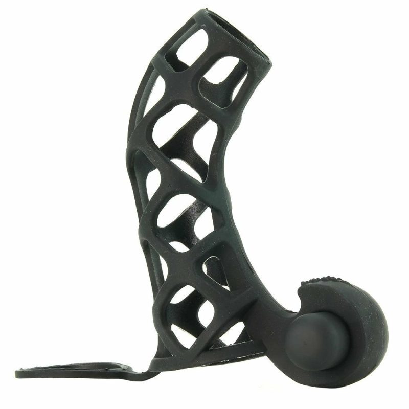 Vibrators | Extreme Silicone Power Cage In Black Bondage Bondage