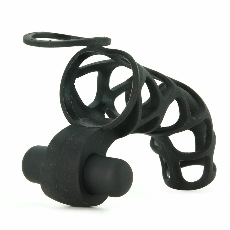 Vibrators | Extreme Silicone Power Cage In Black Bondage Bondage