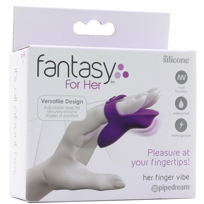 Vibrators | Fantasy For Her Finger Vibe In Purple Vibrators Pipedream