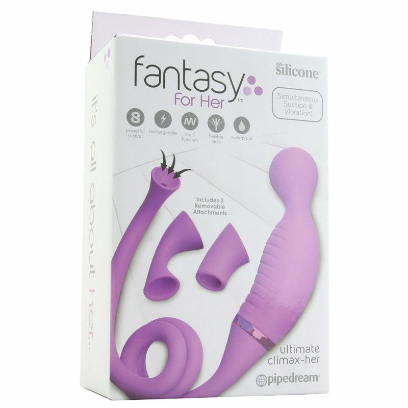 Vibrators | Fantasy For Her Ultimate Climax-Her Suction Vibe In Purple Vibrators Pipedream