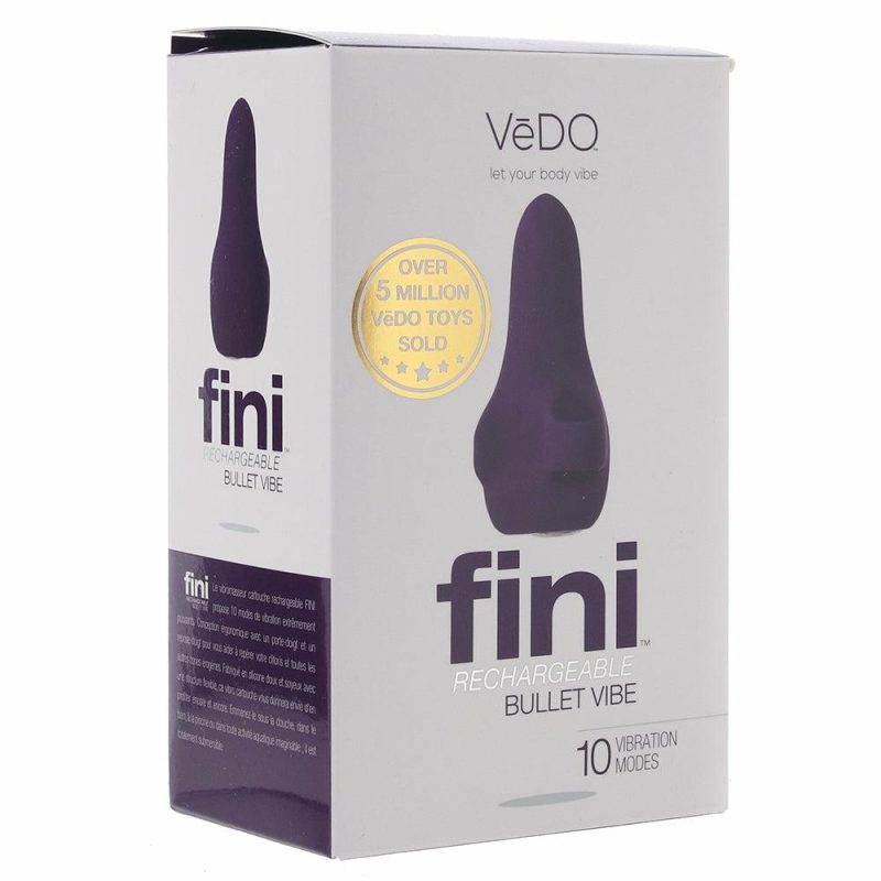 Vibrators | Fini Rechargeable Bullet Finger Vibe In Purple Vibrators Purple