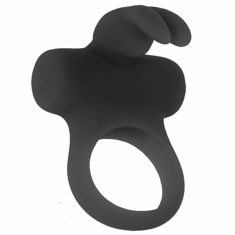 Vibrators | Frisky Bunny Vibrating Ring In Black Pearl Vibrators Savvy