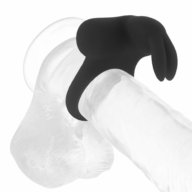 Vibrators | Frisky Bunny Vibrating Ring In Black Pearl Vibrators Savvy