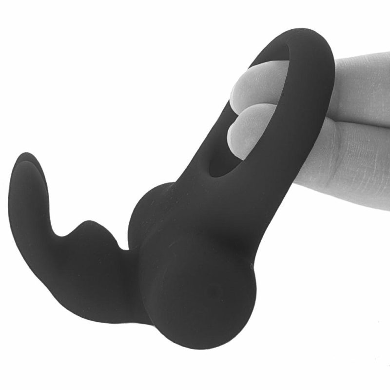 Vibrators | Frisky Bunny Vibrating Ring In Black Pearl Vibrators Savvy