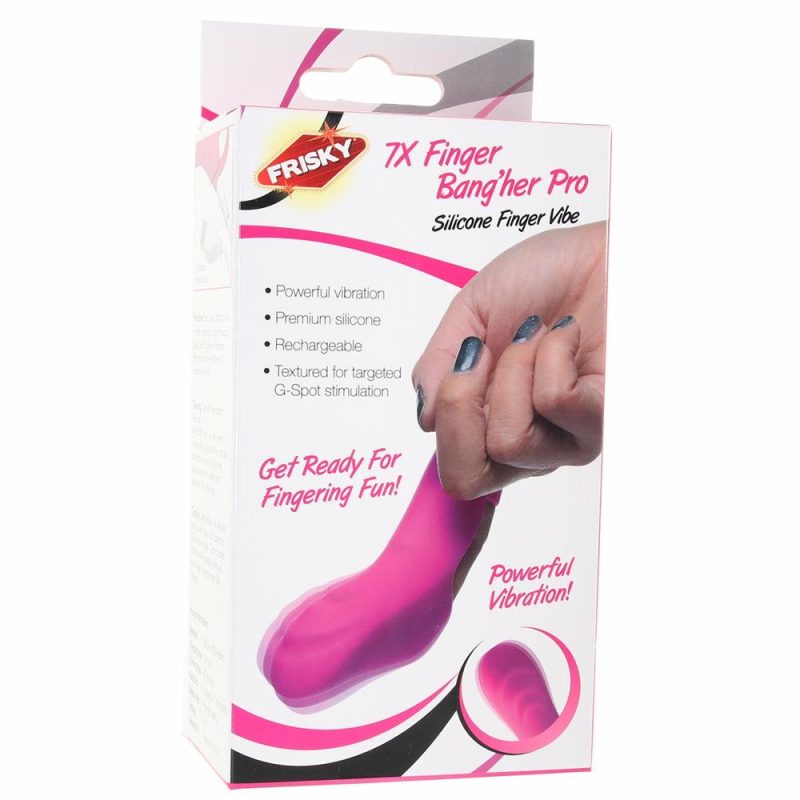 Vibrators | Frisky Finger Bang’Her Pro Vibe In Pink Vibrators Pink