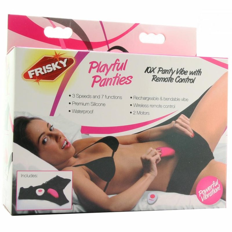 Vibrators | Frisky Playful Panties 10X Remote Panty Vibe Vibrators Pink