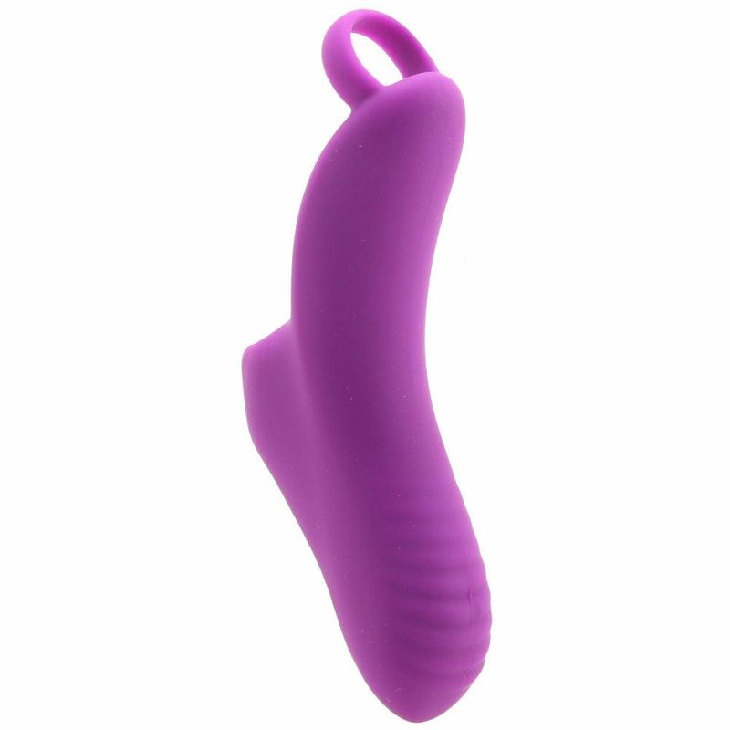 Vibrators | Fuzu Silicone Fingertip Massager Vibe In Purple Vibrators Deeva