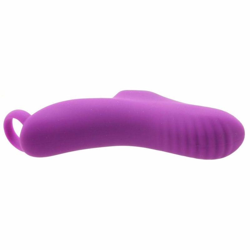 Vibrators | Fuzu Silicone Fingertip Massager Vibe In Purple Vibrators Deeva