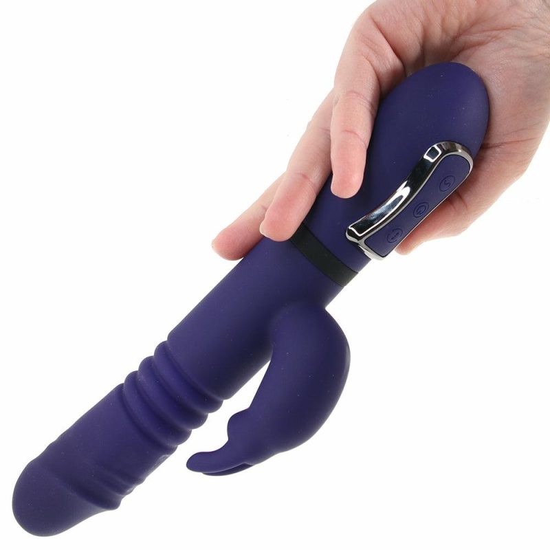 Vibrators | Gender X All In One Thrusting Rotating Rabbit Vibe Vibrators Blue