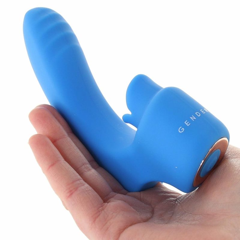 Vibrators | Gender X Flick It Finger Vibe Vibrators Blue