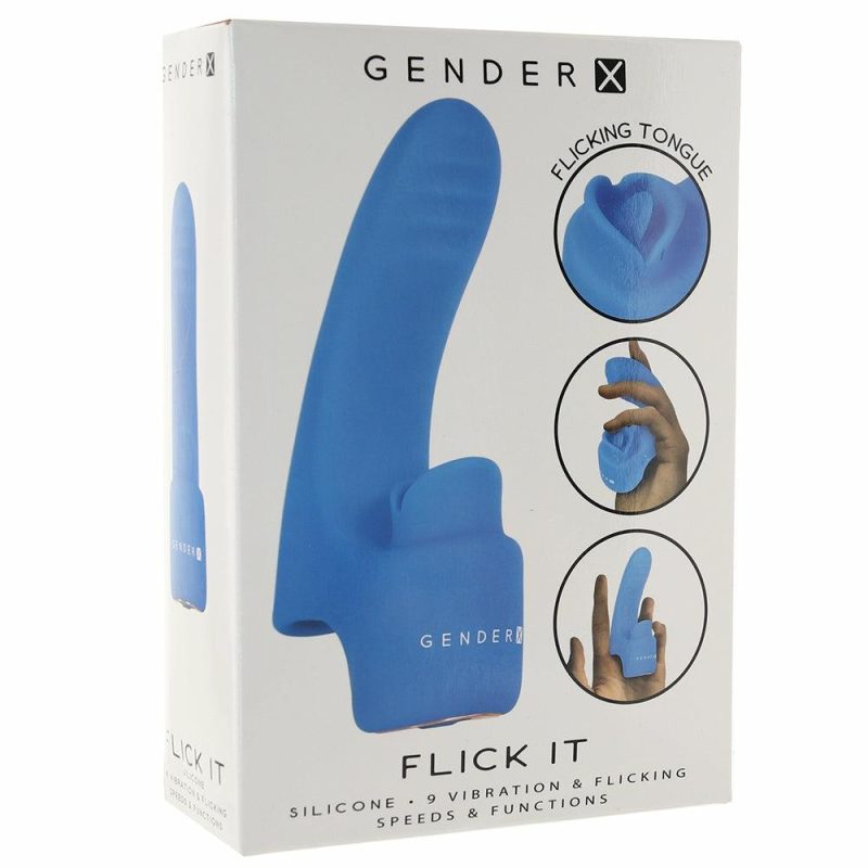 Vibrators | Gender X Flick It Finger Vibe Vibrators Blue