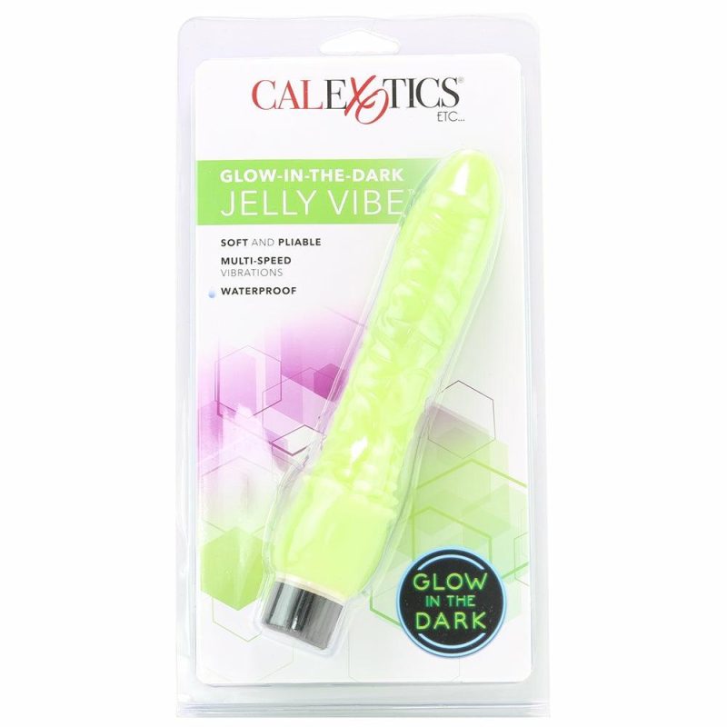 Vibrators | Glow-In-The-Dark Jelly Penis Vibe Vibrators CalExotics