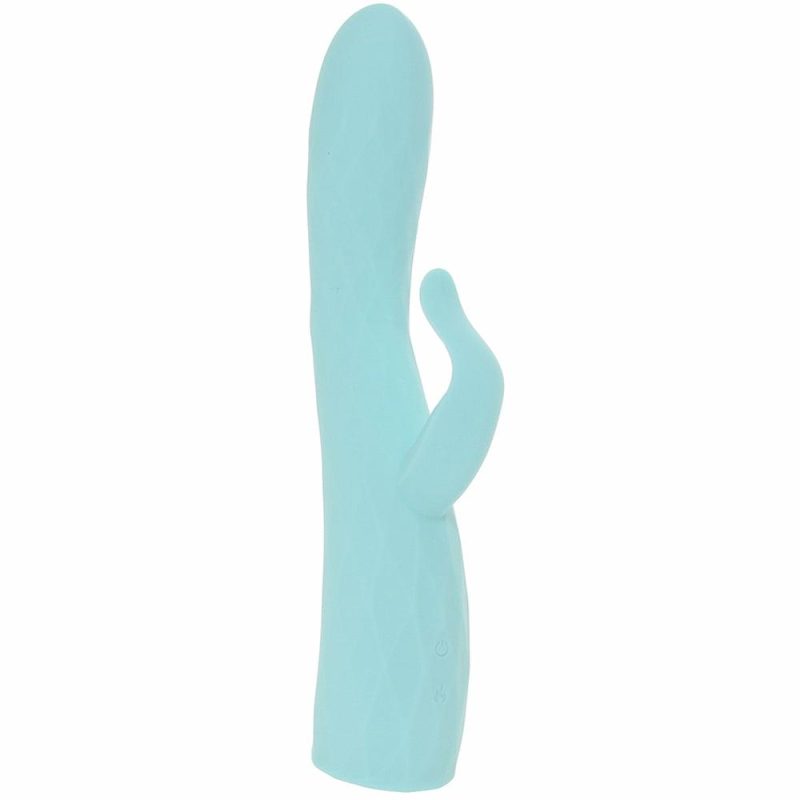 Vibrators | Goddess Heat Up Rotating Rabbit Vibe In Aqua Vibrators Blue, Green