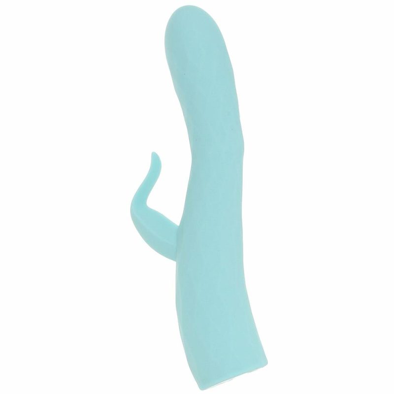 Vibrators | Goddess Heat Up Rotating Rabbit Vibe In Aqua Vibrators Blue, Green