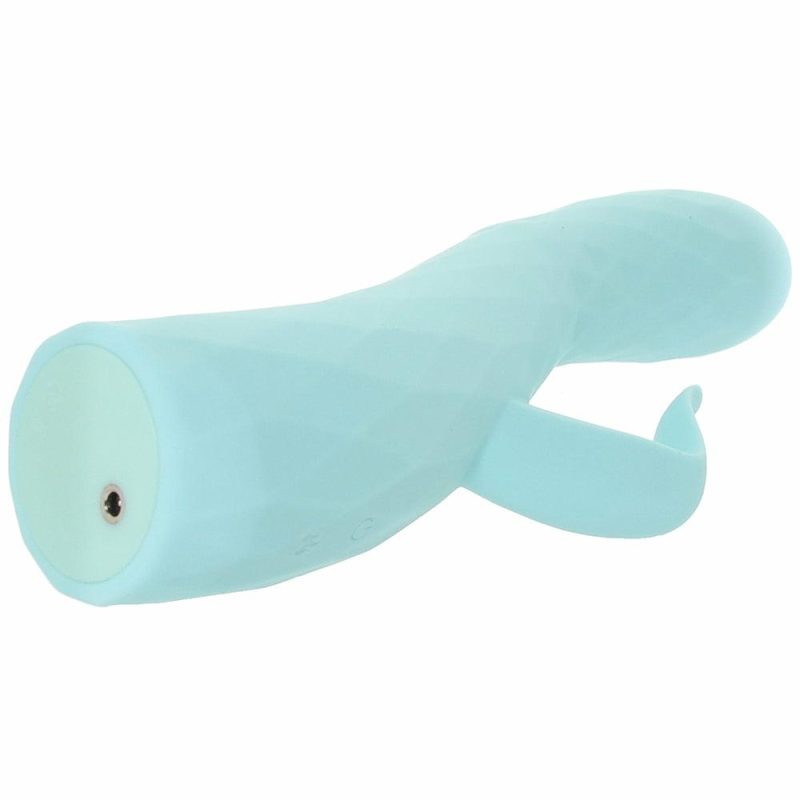 Vibrators | Goddess Heat Up Rotating Rabbit Vibe In Aqua Vibrators Blue, Green