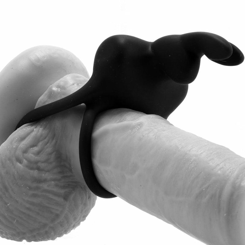 Vibrators | Happy Rabbit Vibrating Cock Ring In Black Vibrators LoveHoney