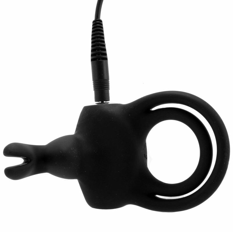 Vibrators | Happy Rabbit Vibrating Cock Ring In Black Vibrators LoveHoney