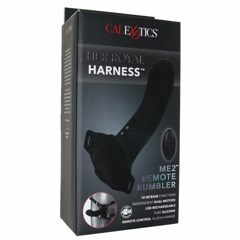 Vibrators | Her Royal Harness Me2 Rumbler Dildos Black