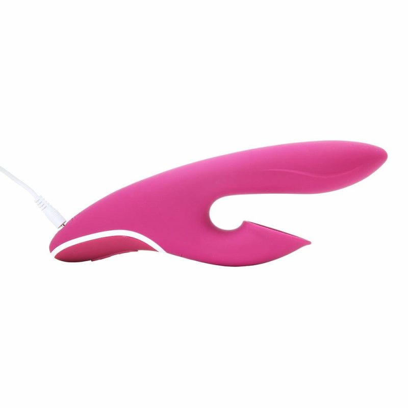 Vibrators | Hiky Clitoral Vaccuum Rabbit Vibe In Burgundy Vibrators Purple