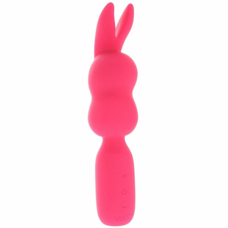 Vibrators | Hopper Bunny Mini Wand In Pink Vibrators Pink