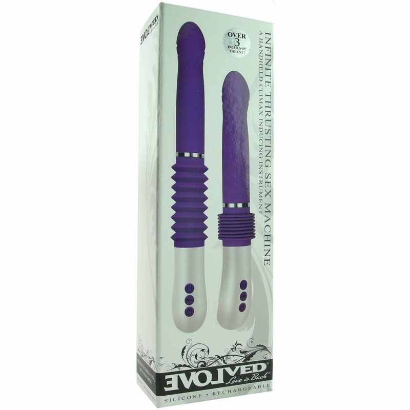 Vibrators | Infinite Thrusting Sex Machine In Purple Vibrators Evolved Novelties