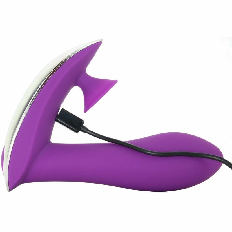 Vibrators | Infinitt Suction Massager Three Vibe In Purple Vibrators Nasstoys