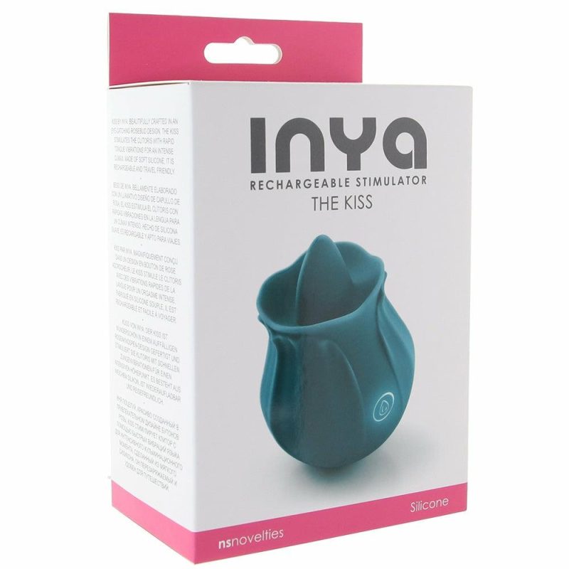 Vibrators | Inya The Kiss Rechargeable Stimulator In Teal Vibrators ns novelties