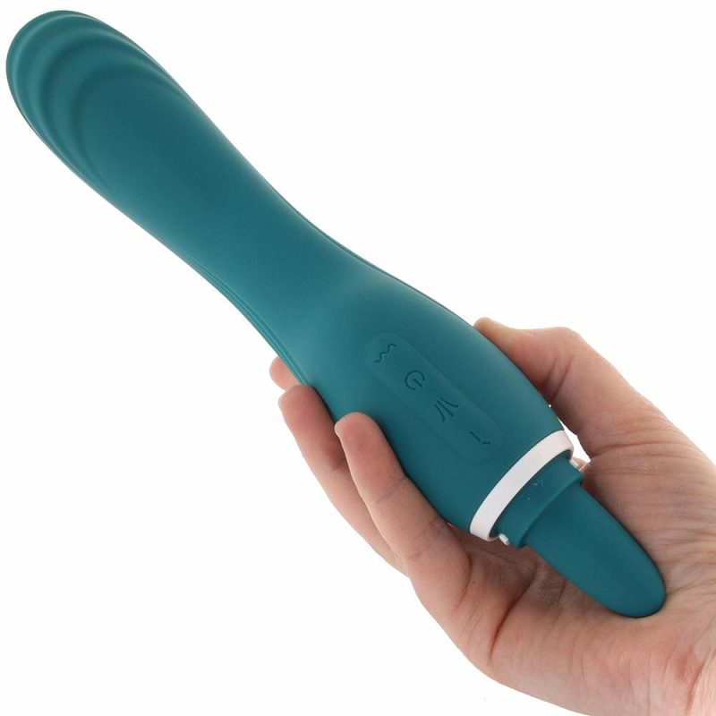 Vibrators | Inya Triple Delight Licking Suction Vibe In Dark Teal Vibrators ns novelties