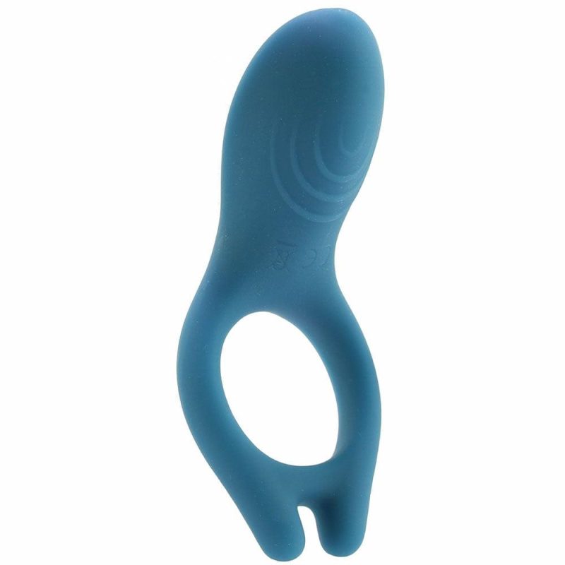 Vibrators | Iring Vibrating Silicone Cock Ring In Marine Blue Vibrators Doc Johnson