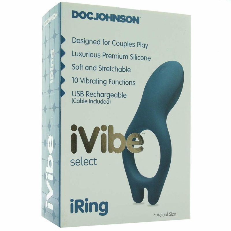 Vibrators | Iring Vibrating Silicone Cock Ring In Marine Blue Vibrators Doc Johnson