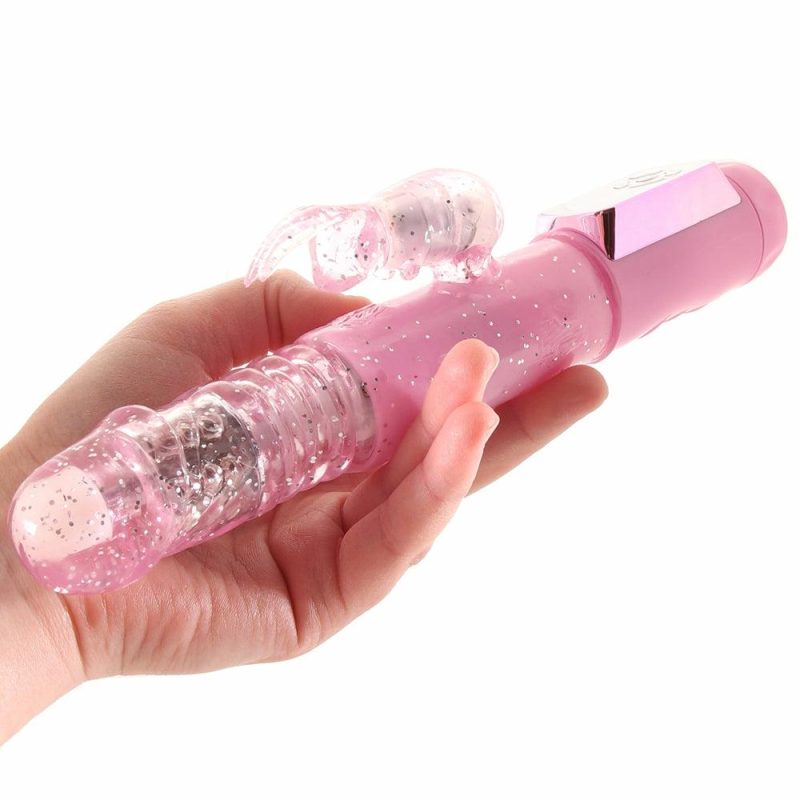 Vibrators | Jack Rabbit Petite Thrusting Vibe In Pink Vibrators CalExotics