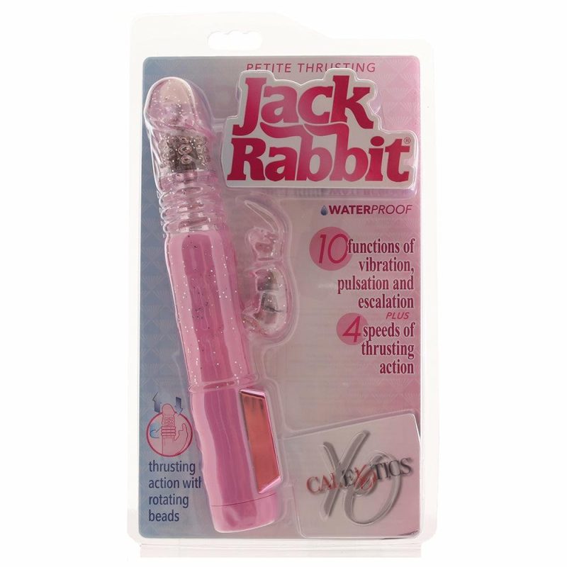 Vibrators | Jack Rabbit Petite Thrusting Vibe In Pink Vibrators CalExotics