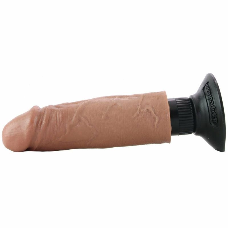 Vibrators | King Cock 6 Inch Vibrating Suction Dildo In Tan Vibrators Brown