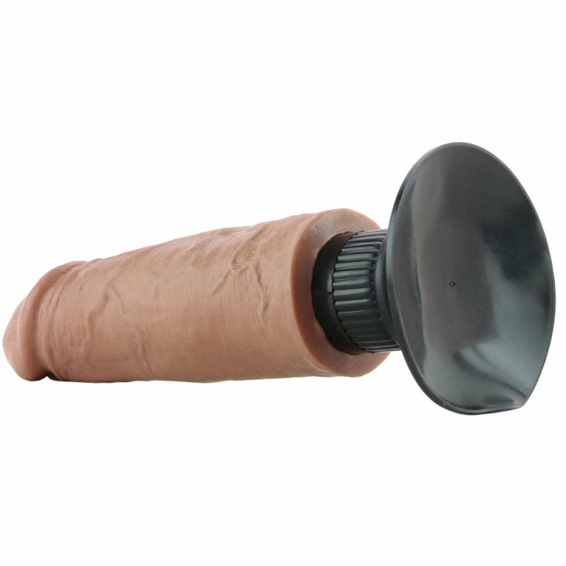 Vibrators | King Cock 6 Inch Vibrating Suction Dildo In Tan Vibrators Brown