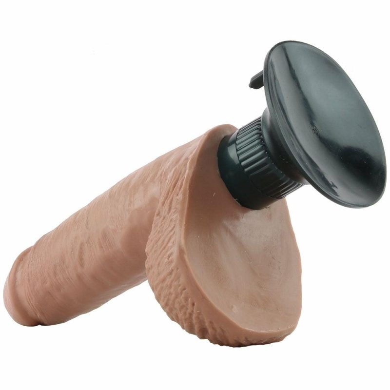 Vibrators | King Cock 7 Inch Vibrating Ballsy Dildo In Tan Vibrators Brown