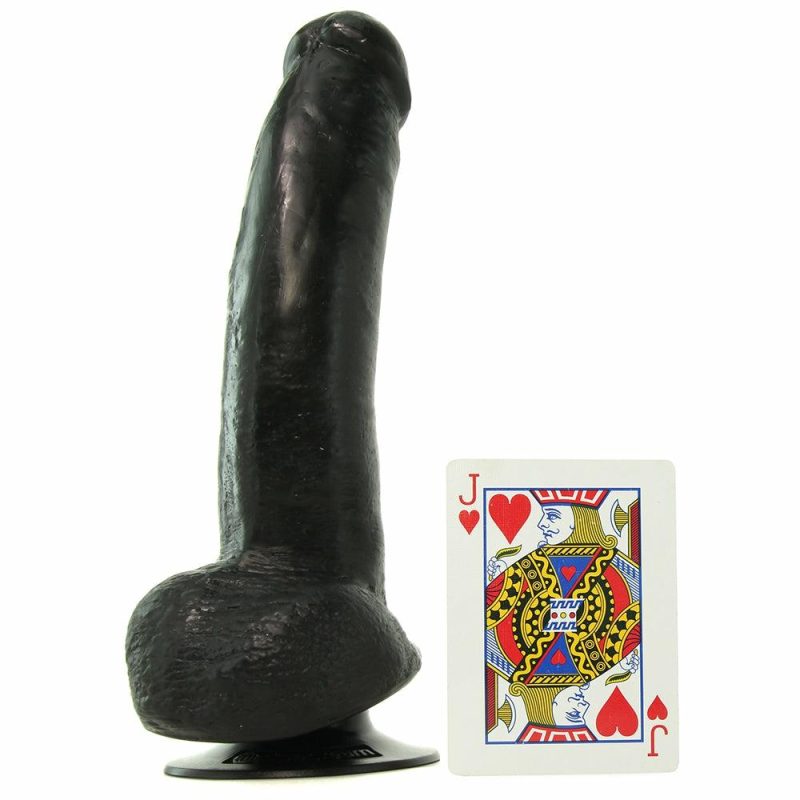 Vibrators | King Cock 9 Inch Vibrating Dildo With Balls In Black Dildos Black