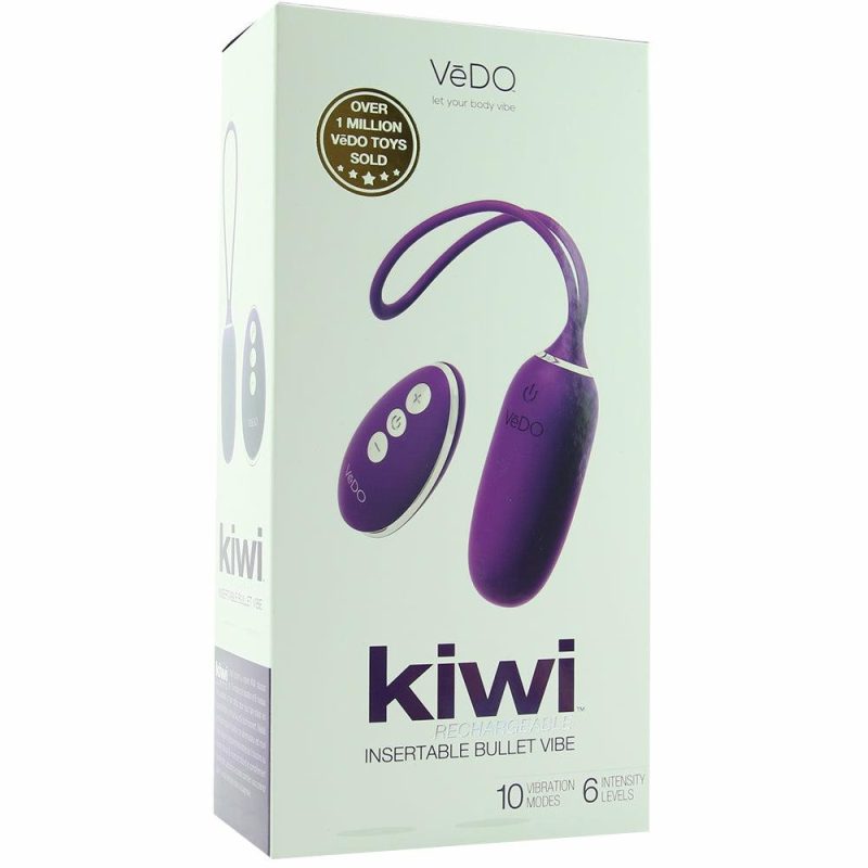 Vibrators | Kiwi Rechargeable Insertable Vibe In Deep Purple Vibrators Purple