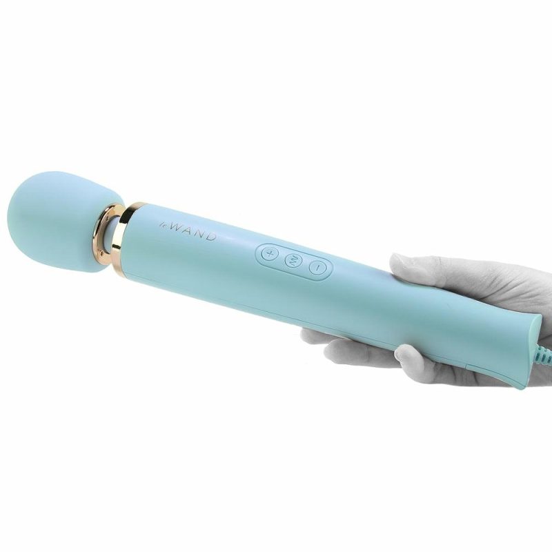 Vibrators | Le Wand Plug-In Massager In Sky Blue Vibrators Blue