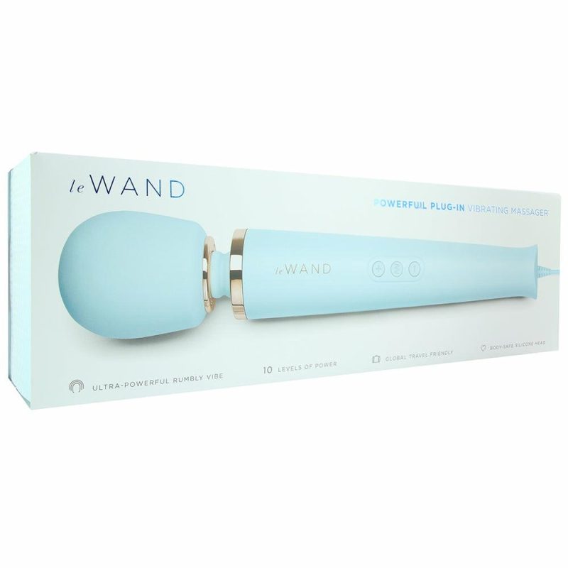 Vibrators | Le Wand Plug-In Massager In Sky Blue Vibrators Blue