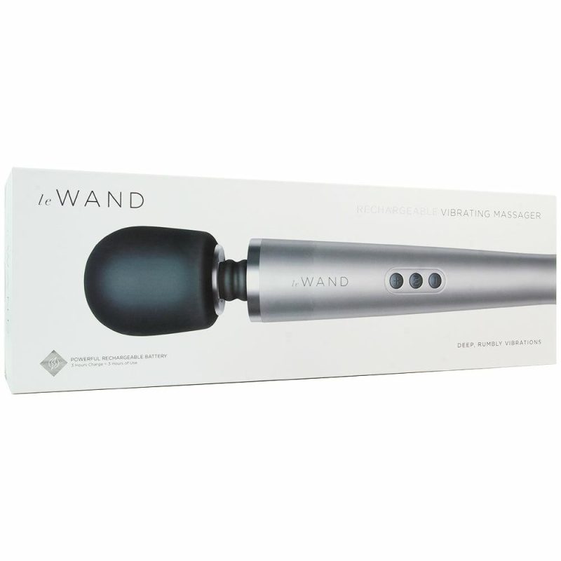 Vibrators | Le Wand Rechargeable Massager In Slate Vibrators Gray