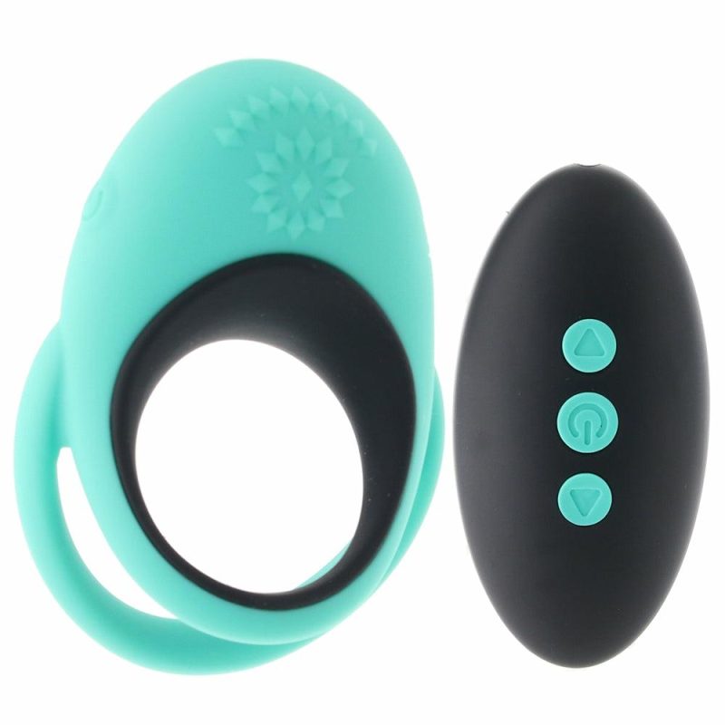 Vibrators | Link Up Remote Alpha Vibrating Dual Cock Ring Vibrators CalExotics