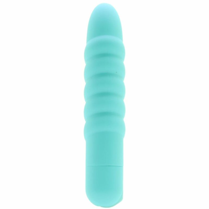 Vibrators | Lola Rechargeable Twisty Bullet Vibe In Teal Vibrators Maia