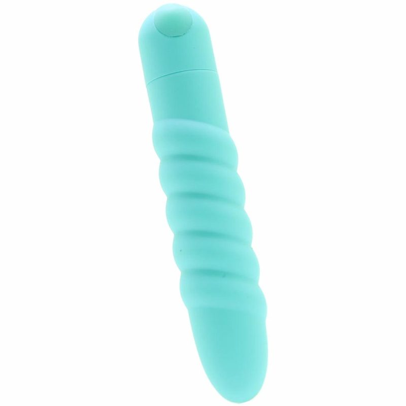 Vibrators | Lola Rechargeable Twisty Bullet Vibe In Teal Vibrators Maia