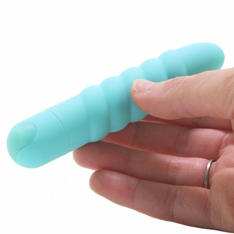 Vibrators | Lola Rechargeable Twisty Bullet Vibe In Teal Vibrators Maia