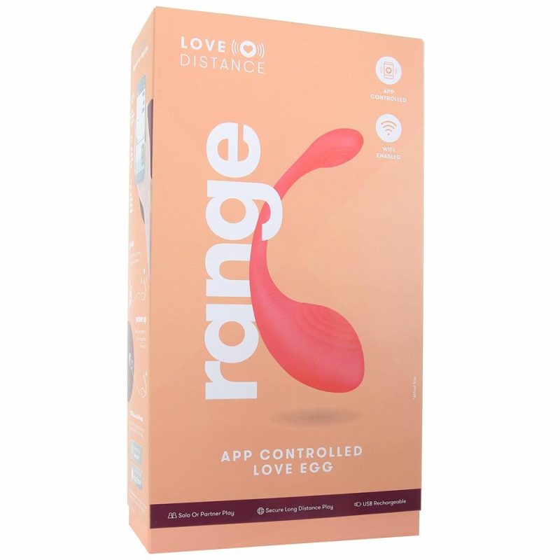 Vibrators | Love Distance Range App Controlled Love Egg Vibe Vibrators Orange