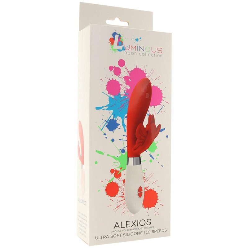 Vibrators | Luminous Alexios Rabbit Vibe In Red Vibrators Red